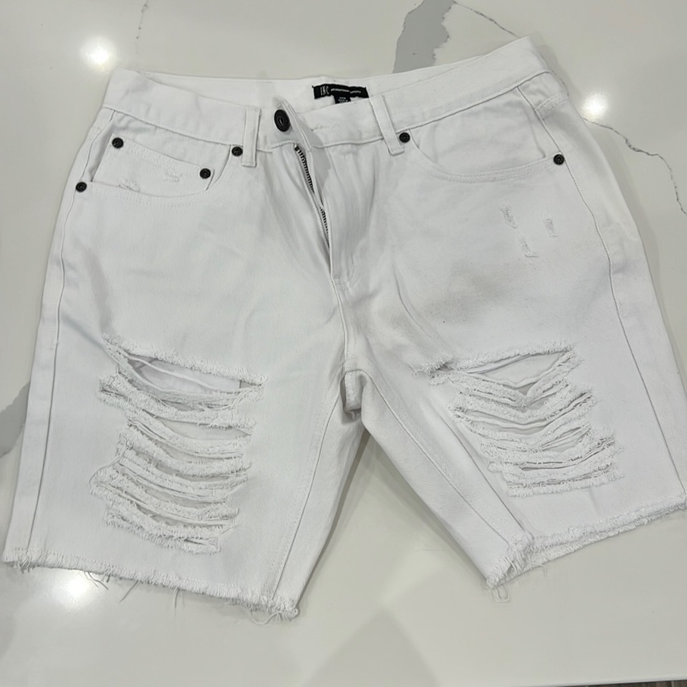 Distressed shorts